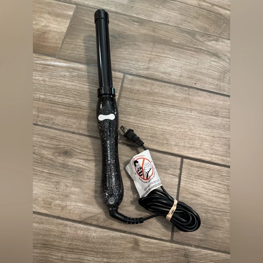 Beachwaver Black Curling Wand with Glitter Handle